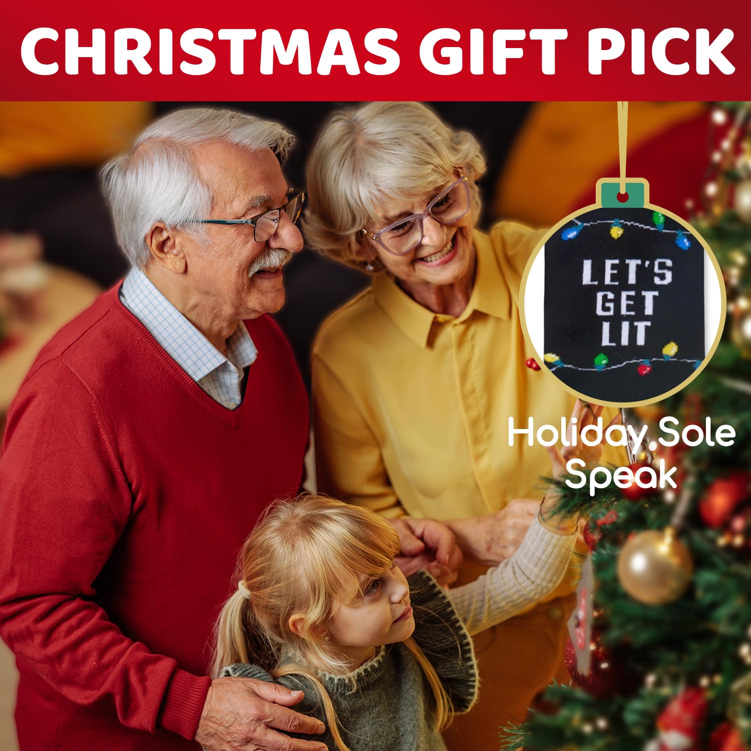 HappyPop Christmas Stocking Socks for Women & Men - Cozy Holiday Gifts for Teens, Kids & Secret Santa Exchanges - Perfect for Stocking Stuffers, Office Parties & Family Gatherings
