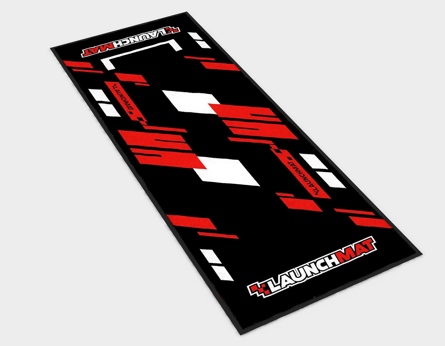 Premium Non-Slip Motorcycle Garage Mat for Sportbikes & Dirt Bikes - Heavy Duty Floor Protection (Red) | Ideal for Garage, Workshop & Track Use