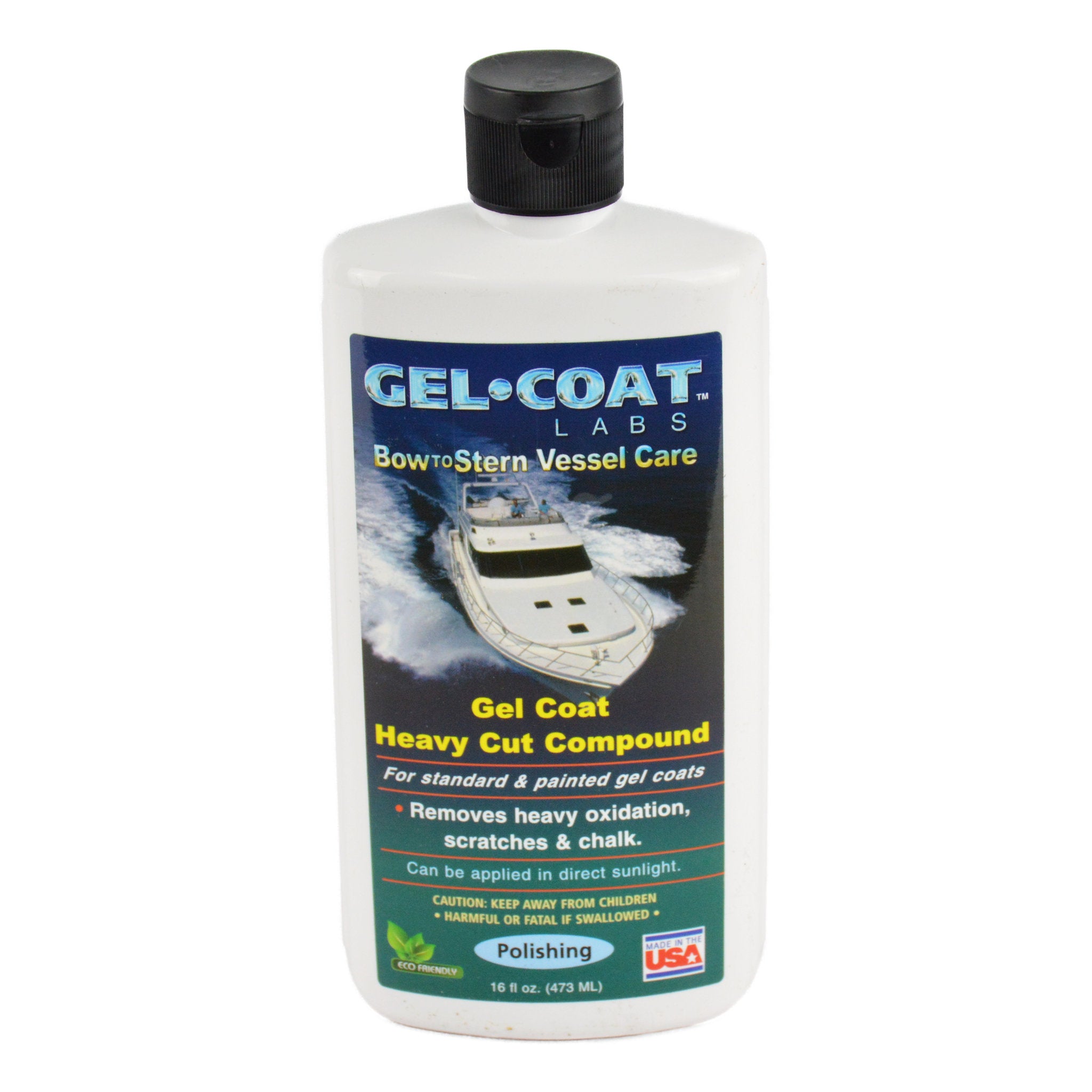 Gel Coat Labs Heavy Cut Compound - Professional Car Paint Scratch Remover & Polisher for Auto Detailing & Restoration - Perfect for DIY Car Care, Marine & RV Surface Repair