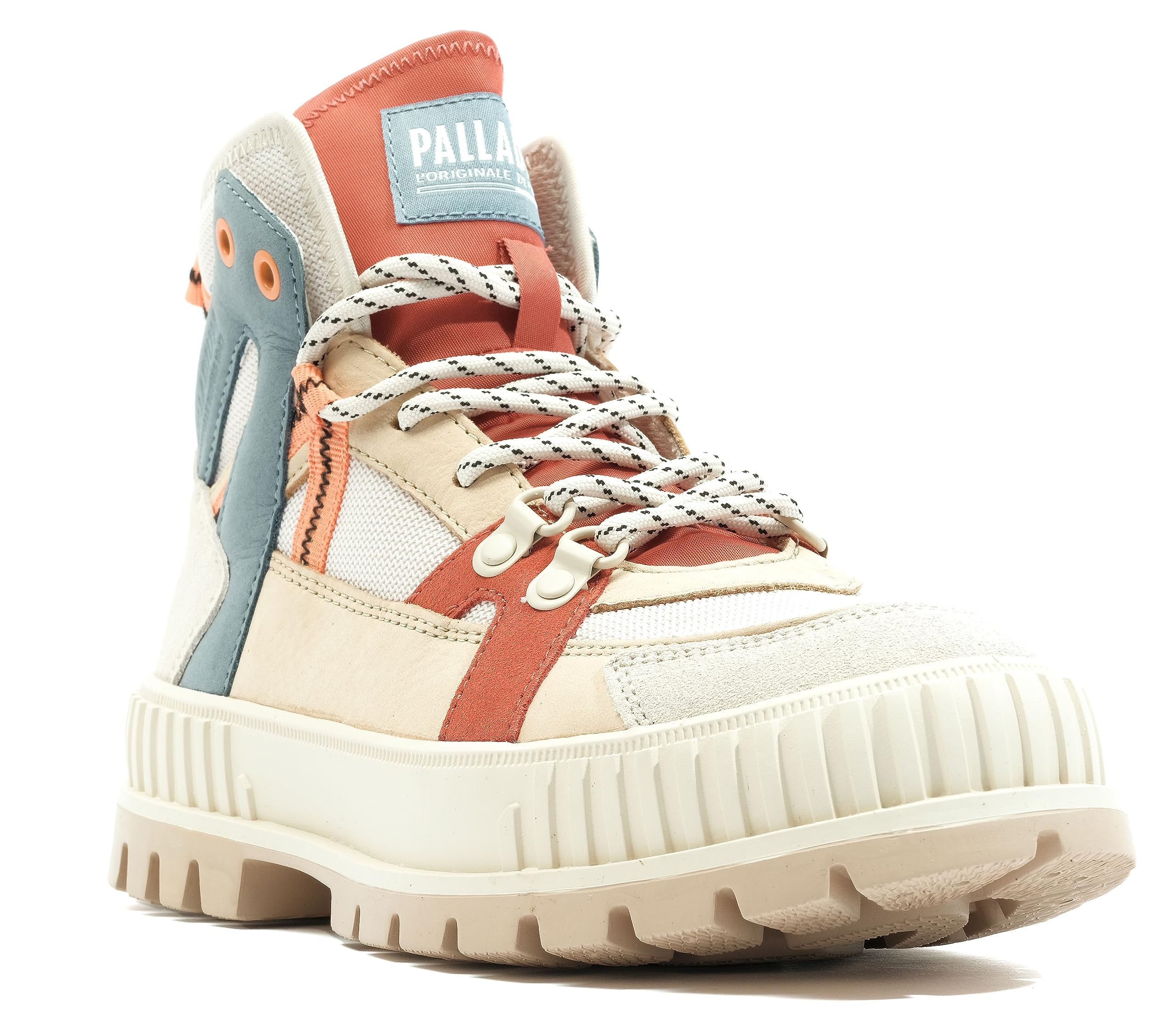 Palladium Women's Pallashock Outcity Sneakers - Almond Milk Color | Comfortable Casual Shoes for Walking, Travel & Everyday Wear