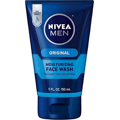 Nivea Men Face Wash - Cleansing & Moisturizing with Menthol & Vitamin E, 5 oz | Deep Cleansing for Oily & Dry Skin | Daily Skincare Routine for Men