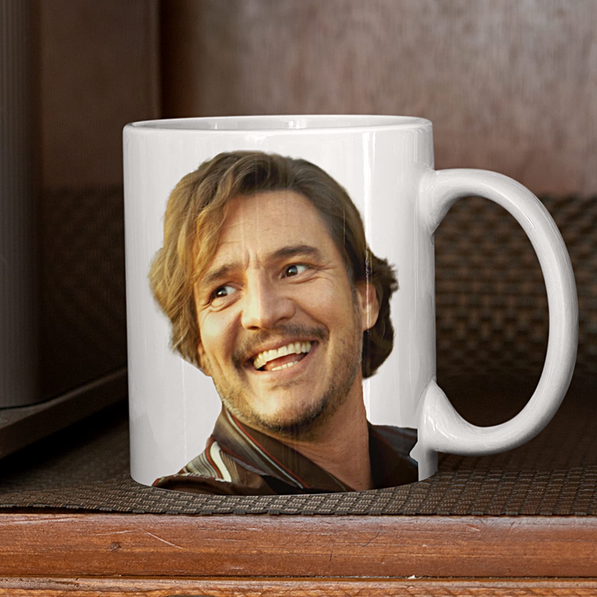Pedro Pascal & Nicolas Cage Double Sided Coffee Mug - The Unbearable Weight of Massive Talent Inspired Funny Meme Mug - 11oz White Ceramic Cup for Coffee, Tea - Perfect Gift for Movie Fans & Pop Culture Lovers