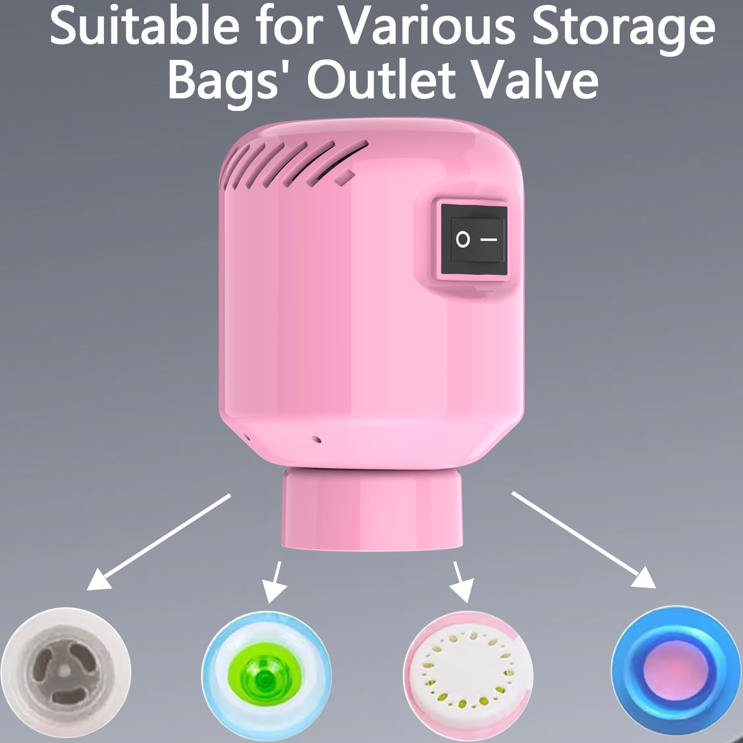 Electric Vacuum Pump for Storage Bags - 55W Portable Space Saver for Compression Clothing & Vacuum Sealer Bags | Ideal for Travel, Closet Organization & Seasonal Storage