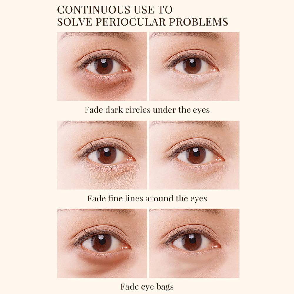 Seaweed Under Eye Patches - Hydrating & Brightening Eye Gel Pads with Seaweed Essence for Puffy Eyes, Dark Circles & Wrinkles | Collagen Eye Care to Relieve Pressure | 60 Pcs | Perfect for Morning Routine, Travel & Night Skincare