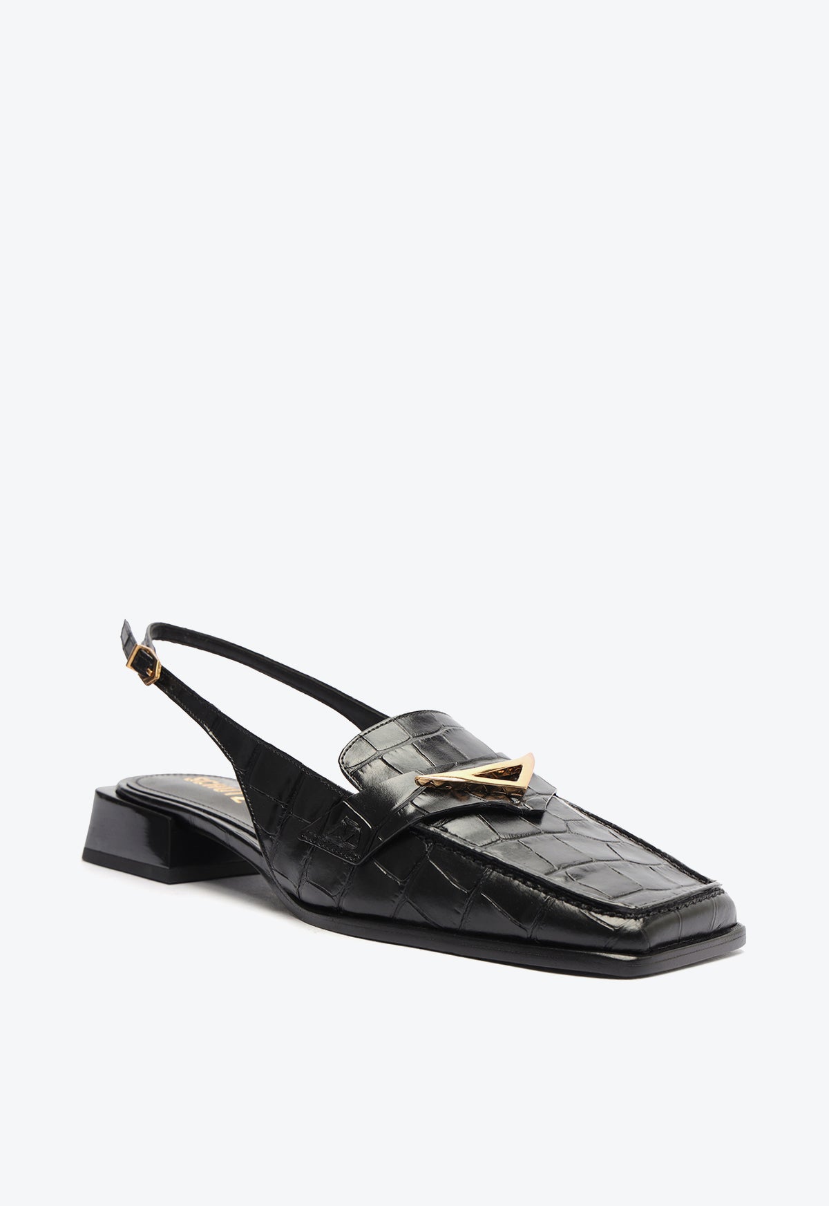 Arizona Sling Block Leather Pump Shoes for Women - Comfortable Heels for Work, Party & Date Night | Stylish Ladies Dress Sandals with Ankle Strap
