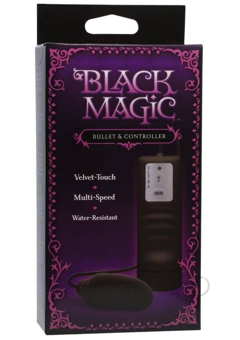 Black Magic Bullet Vibrator with Wired Remote Control - Powerful Personal Massager for Women & Couples - Perfect for Relaxation, Intimate Moments & Stress Relief