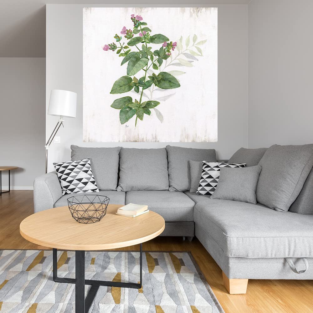 Nan Artist Hand-Painted Kitchen Garden Fine Art Canvas Wall Decor - 32x32 Inches - Ready to Hang for Living Room, Bedroom, Bathroom, Kitchen, Office, Bar & Dining Room - Perfect for Home Decor & Gift Giving