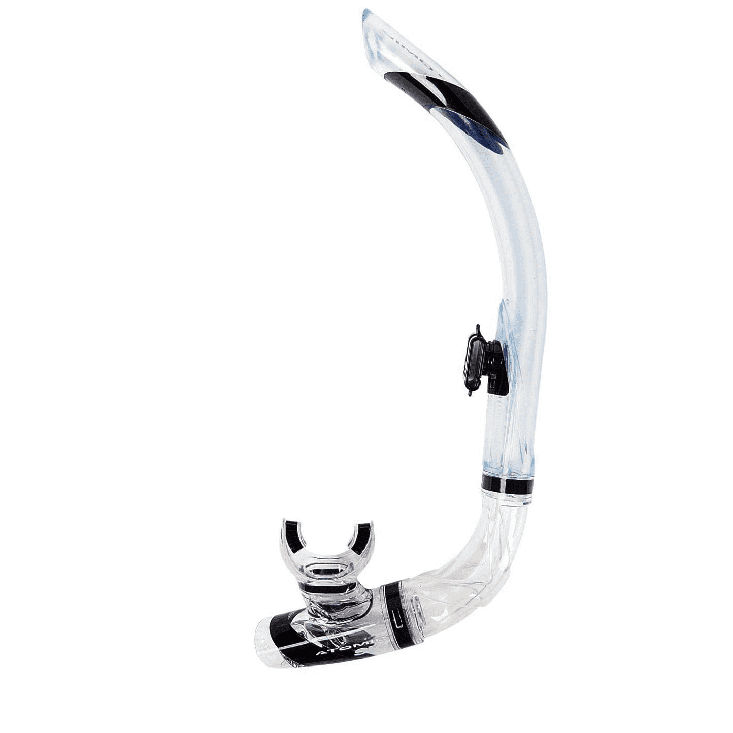 Atomic Aquatics SV1 Contour Snorkel - Comfortable & Durable Snorkeling Gear for Scuba Diving, Swimming & Underwater Exploration