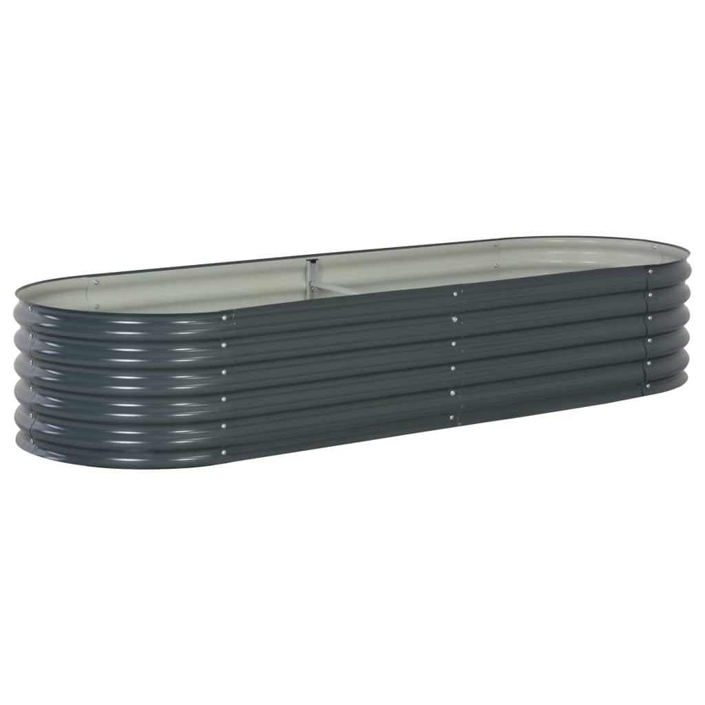 94.4x31.4x17.3 Inch Galvanized Steel Raised Garden Bed - Elevated Planter Box for Vegetables, Fruits, Flowers & Herbs | Outdoor Gardening, Backyard Planting, Patio Decor