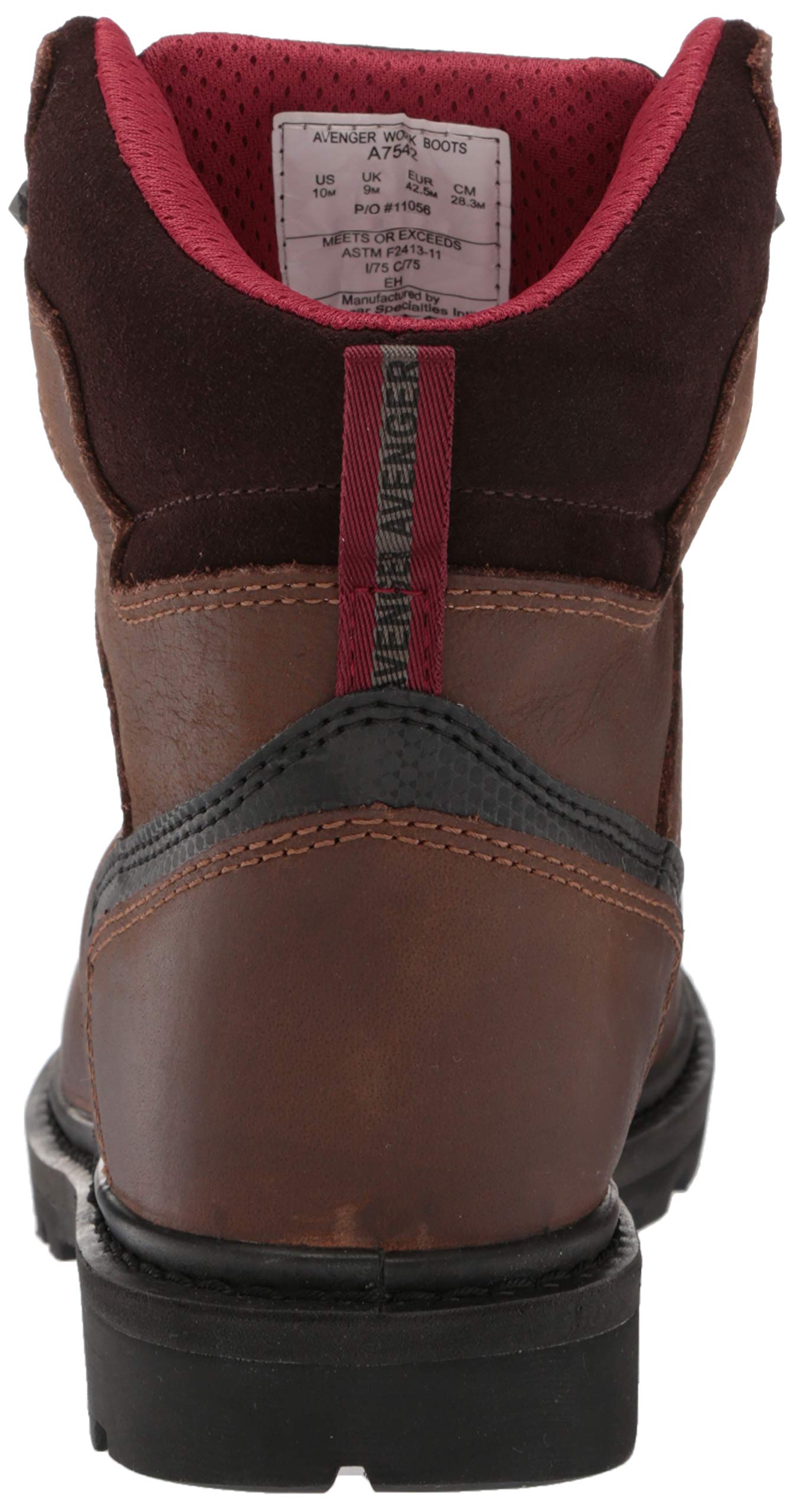 Avenger Men's A7542 Industrial Work Shoes - Steel Toe, Slip Resistant, Comfortable for Construction, Warehouse & Safety Work