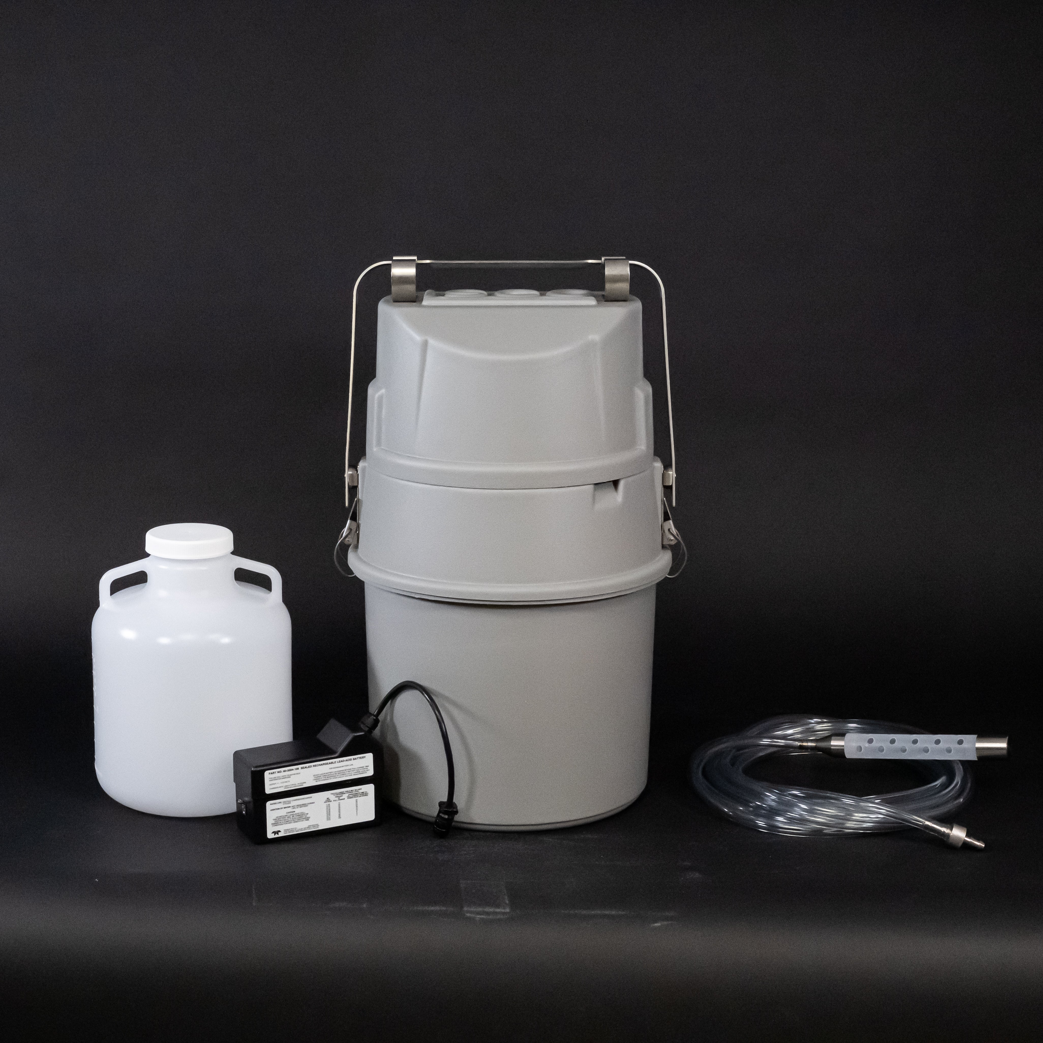 GLS Sampler Package - 1 Polyethylene 2.5 Gallon Bottle for Chemical Storage, Liquid Transport & Industrial Use | Durable Plastic Container for Laboratories, Factories & Home DIY Projects