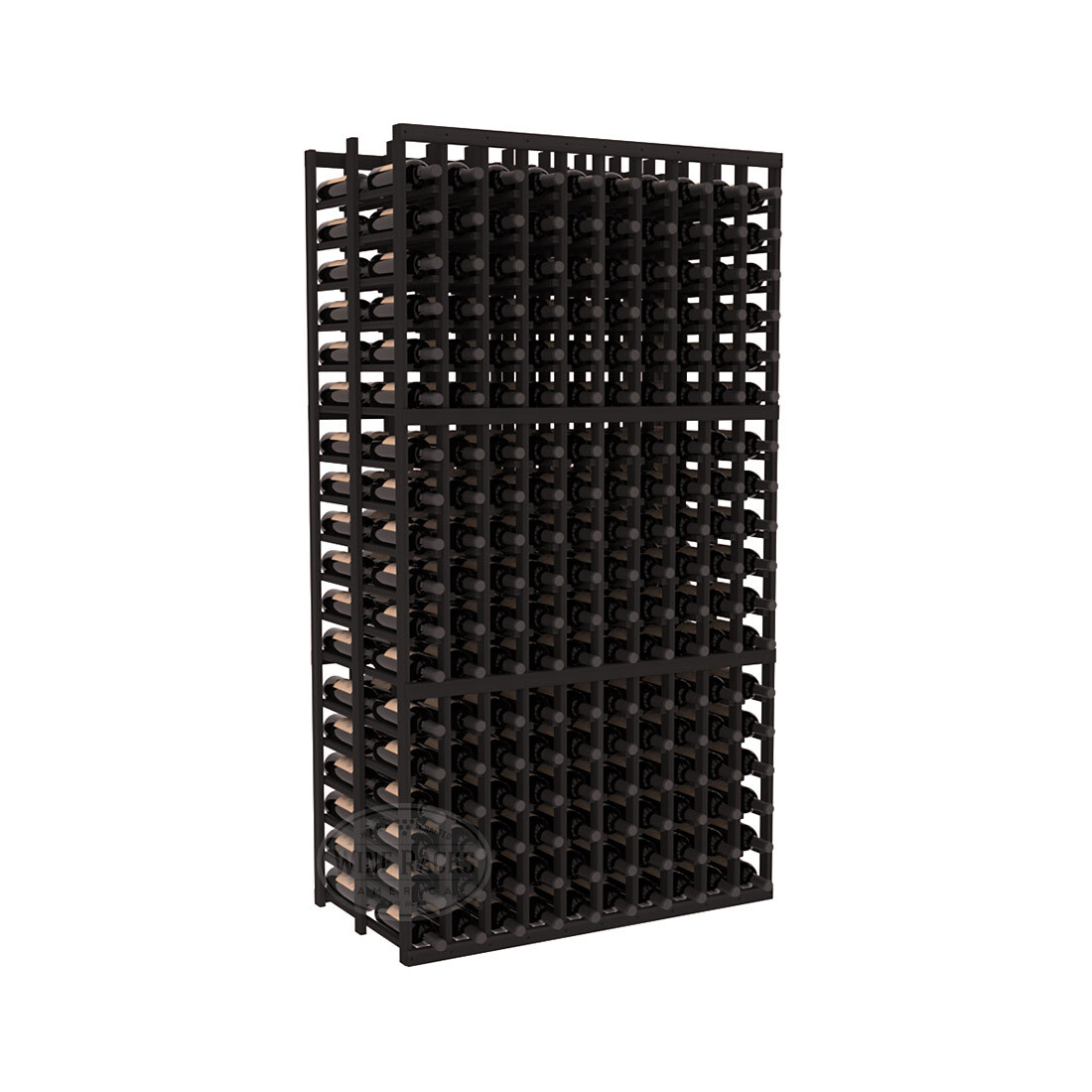InstaCellar 10 Column Double Deep Rack - Heavy Duty Metal Wine Rack for Home & Commercial Use | Perfect for Wine Cellars, Restaurants & Bars