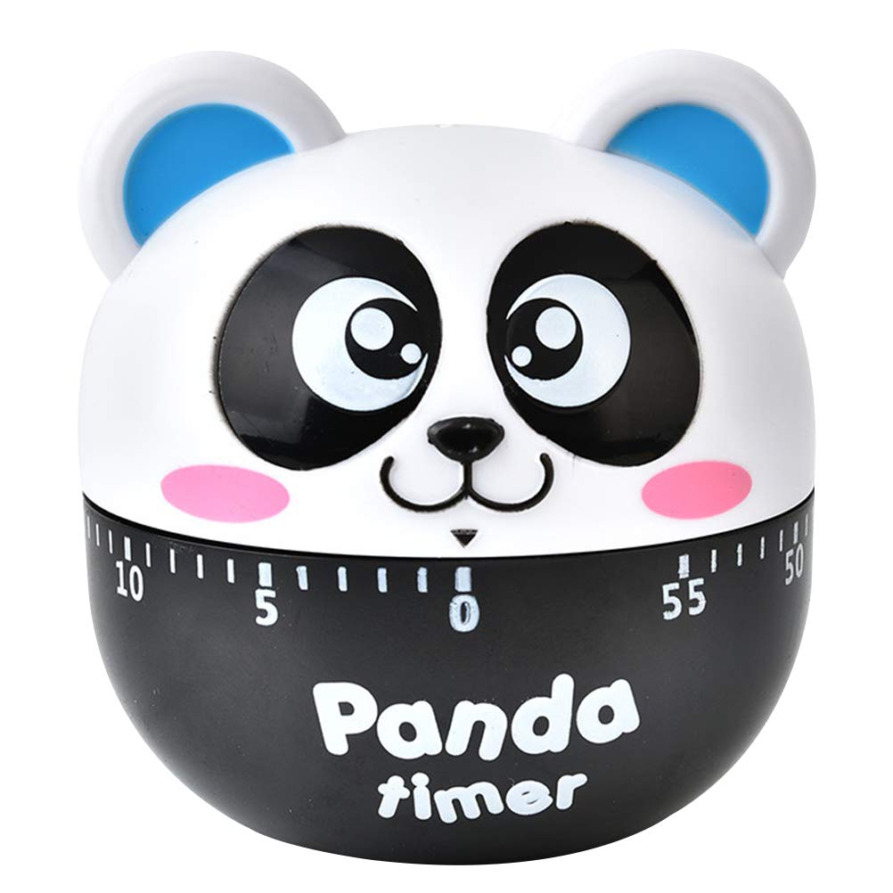 DOITOOL Panda Shaped Kitchen Timer - Digital Cooking Timer for Baking, Studying & Time Management - Cute Plastic Clock for Home, School & Office (Blue) - Perfect for Meal Prep, Homework & Productivity