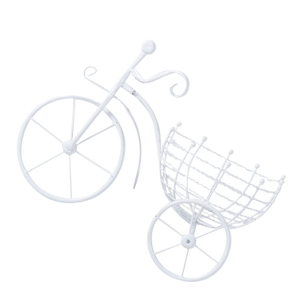 Vintage Iron Bicycle Planter Stand - Wall Mounted or Freestanding Metal Flower Holder for Indoor/Outdoor Garden Decor | Perfect for Home, Patio, Balcony & Office Decorations