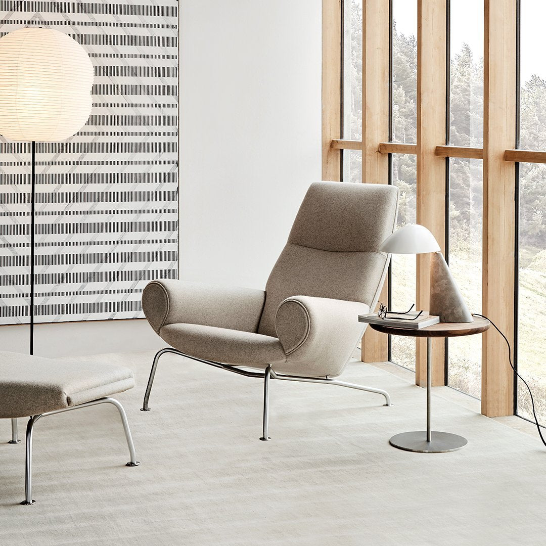 Erik Jørgensen Wegner Ox Ottoman for Ox & Queen Chairs - Premium Footrest for Living Room & Lounge Comfort