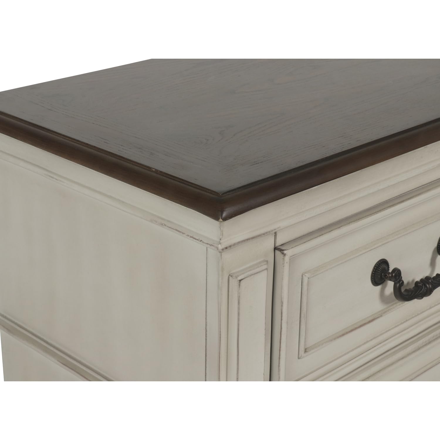 Antique White Anastasia Nightstand - Classic Bedroom Furniture for Home Decor | Perfect for Bedside Storage and Modern Interior Design