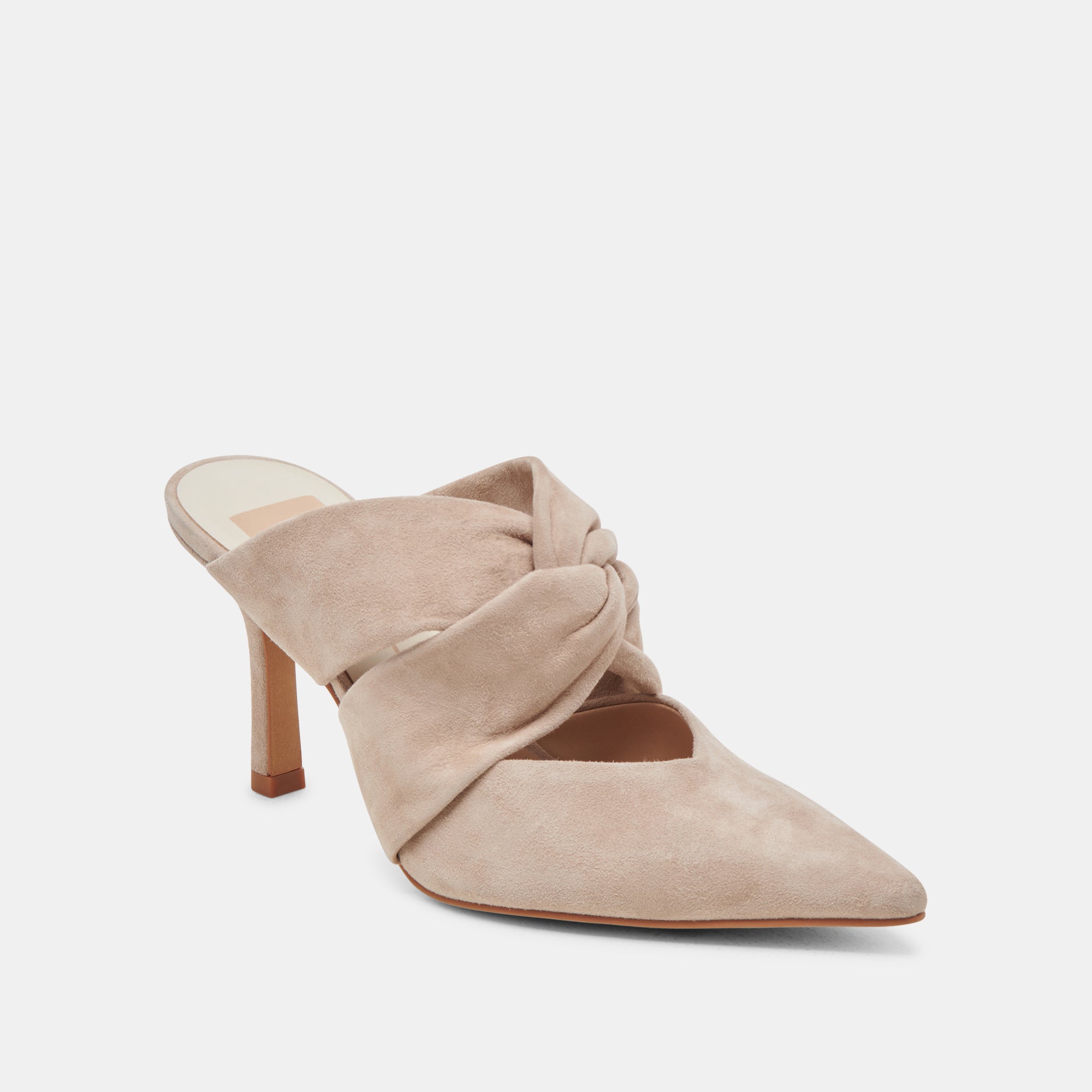 KELSY Women's Taupe Suede High Heels - Elegant Dress Shoes for Parties, Weddings & Office Wear