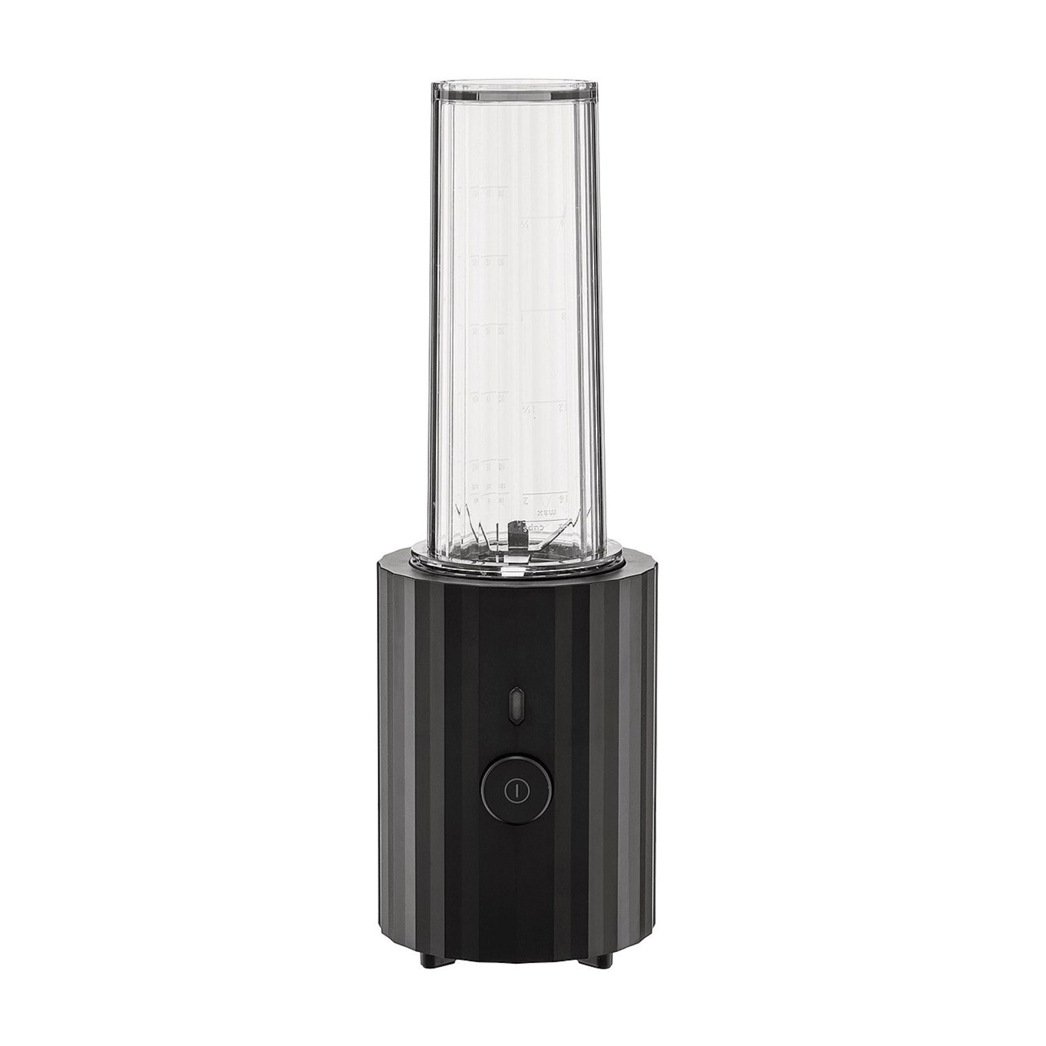 ALESSI Plisse Blender - Powerful 1000W Countertop Blender with 6 Speeds, Black - Perfect for Smoothies, Shakes, Soups & Food Prep in Modern Kitchens