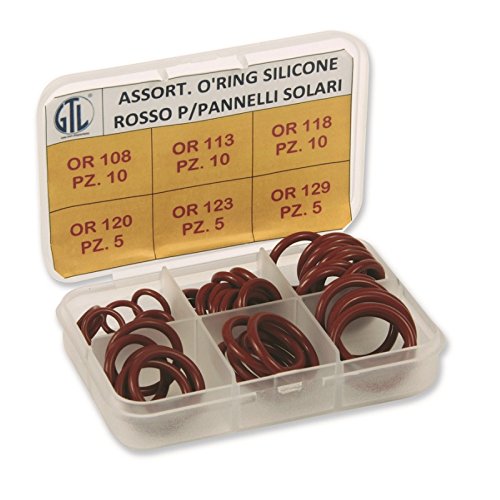 High-Quality 117880 Silicone O-Ring Seals - Red, Durable & Flexible Rubber Gaskets for Plumbing, Automotive, and Industrial Use