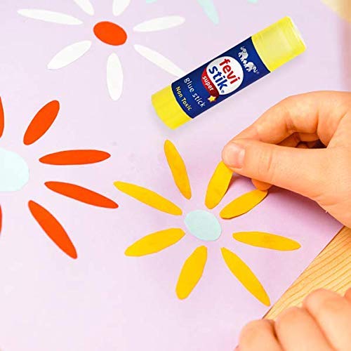 Hirdyaksh Mart Fevistick Multi-Purpose Super Glue Stick - Non-Toxic, Transparent, Fast Bonding Adhesive for DIY Crafts, Home Decor, School Projects - 25g (Pack of 4) - Perfect for Jewelry Making, Scrapbooking & Household Repairs