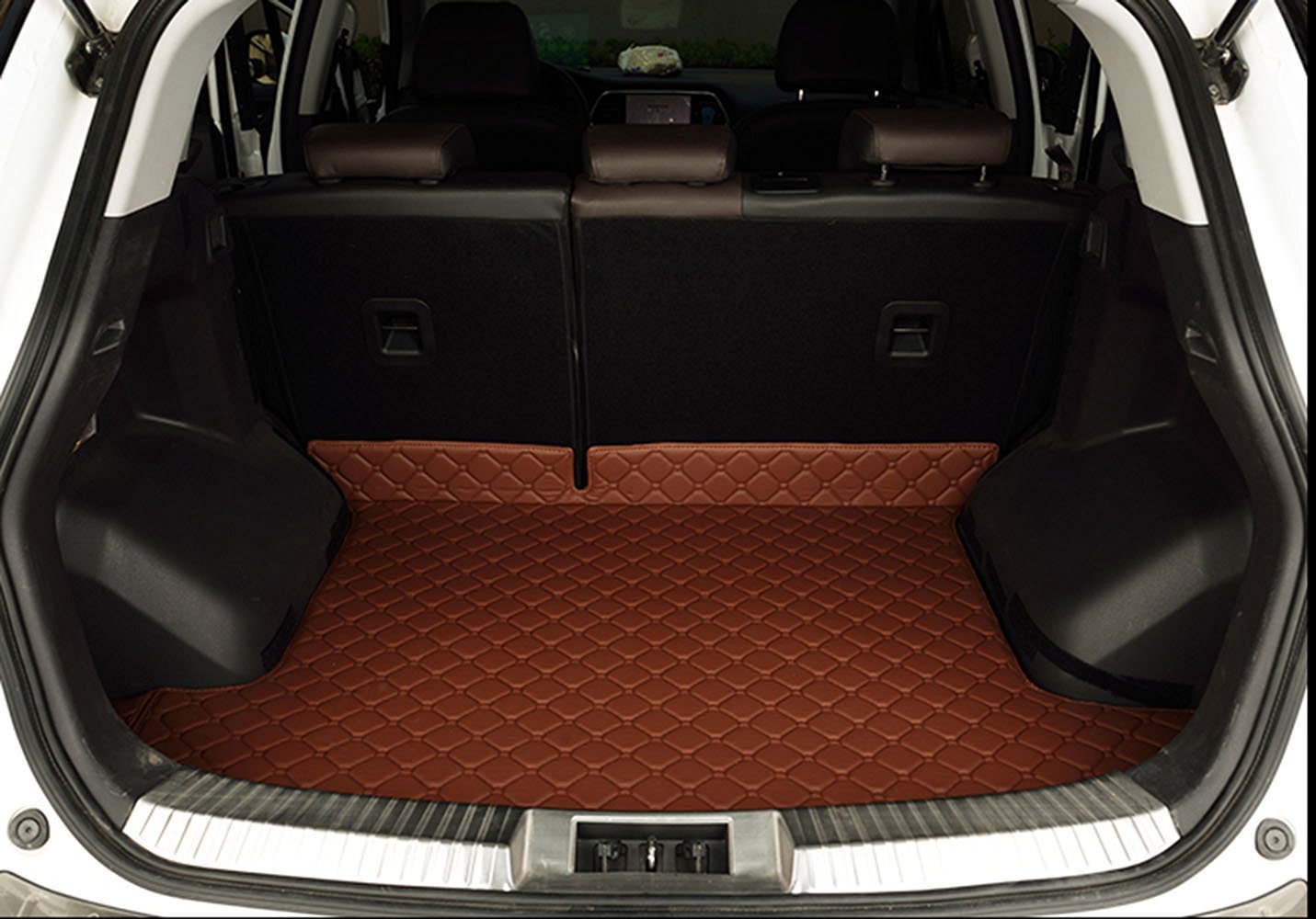 Premium 3D All-Weather Trunk Liner for 2016-2021 BMW 7 Series - Waterproof Cargo Mat with Full Coverage Protection, Pet-Friendly & Non-Slip (Brown) - Perfect for Road Trips, Grocery Hauling & Pet Transport