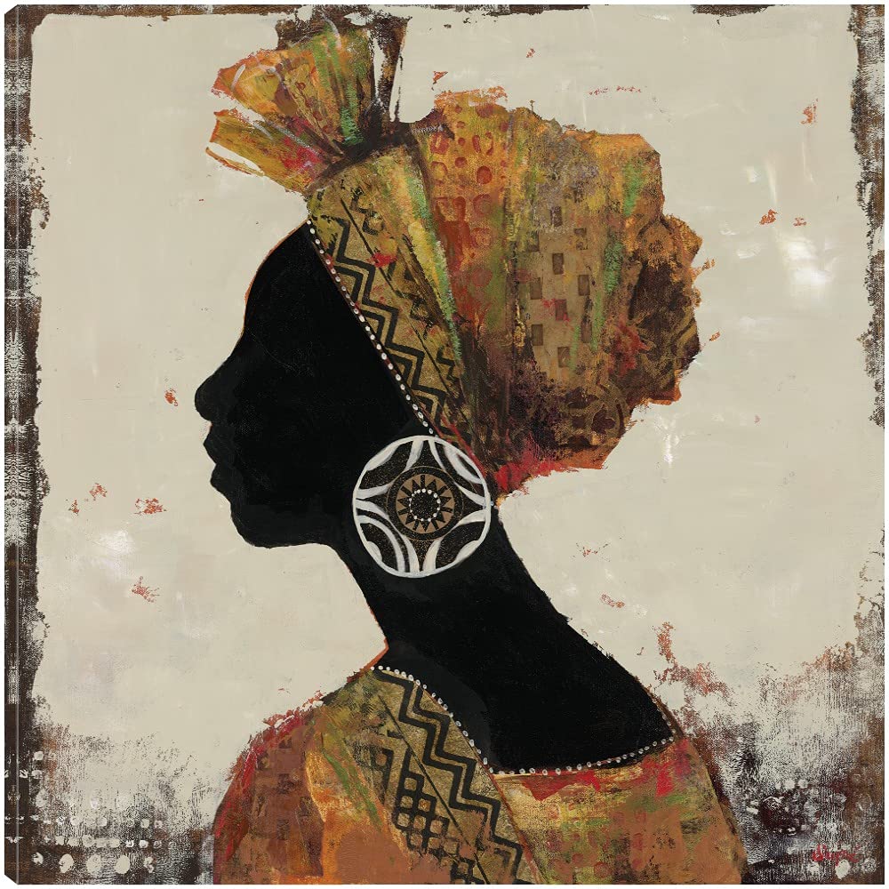 Sadwana II Abstract Canvas Wall Art by Artist Dupre - 22x22 Inch Ready to Hang Painting for Living Room, Bedroom, Office Decor - Modern Home & Office Wall Decor for Bathroom, Kitchen, Dining Room & Bar Area