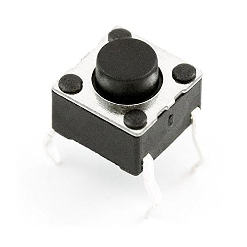 SparkFun Electronics COM-00097 Mini Pushbutton Switch - Compact Tactile Button for DIY Electronics, Arduino Projects & Prototyping Boards (Pack of 1) | Perfect for Circuit Testing, Robotics & Home Automation Projects