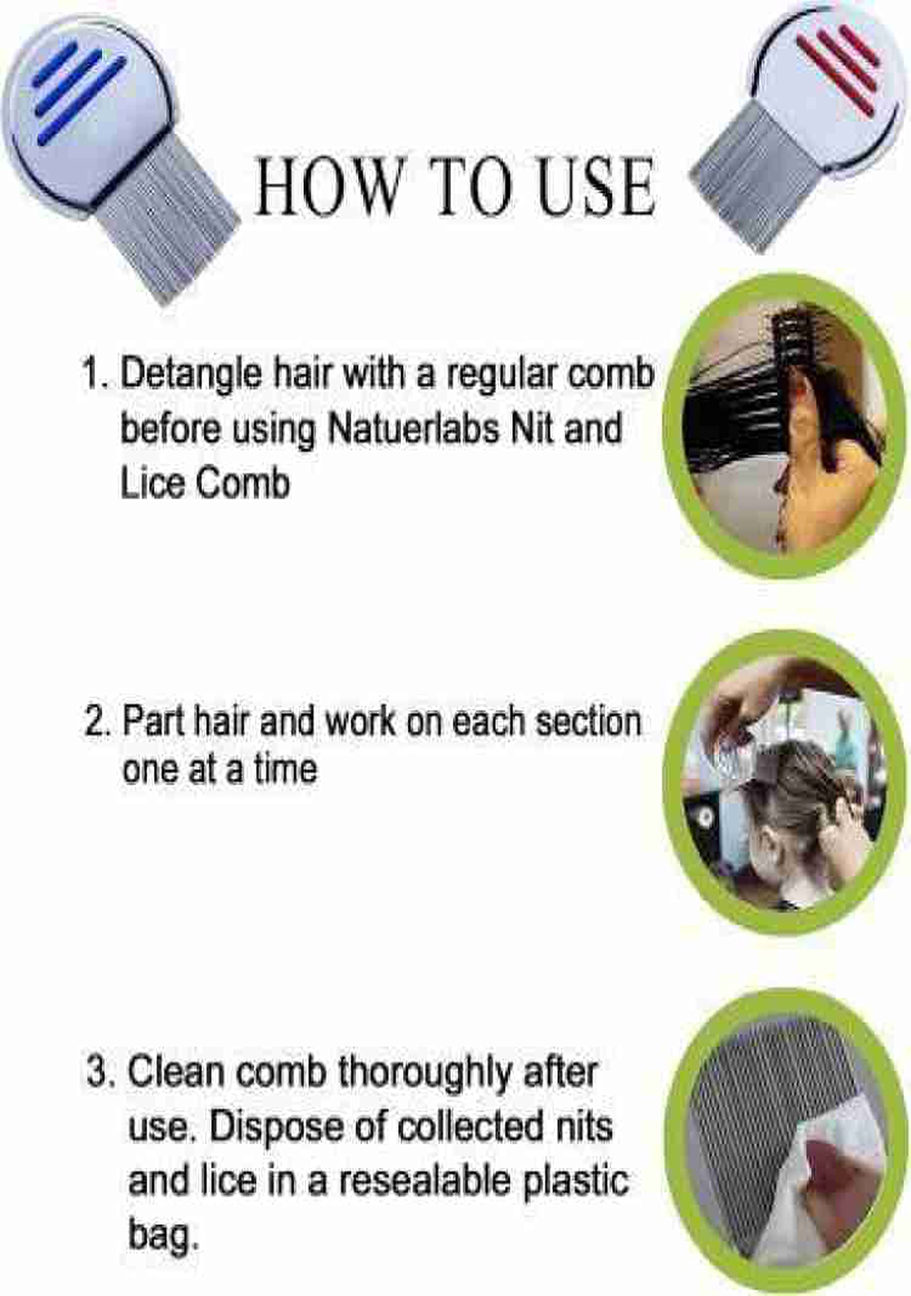Jiyansh Traders Stainless Steel Lice Comb for Men, Women & Kids - 1PC Silver Unisex Hair Comb for Effective Lice Removal & Scalp Care - Perfect for Home, Travel & School Use