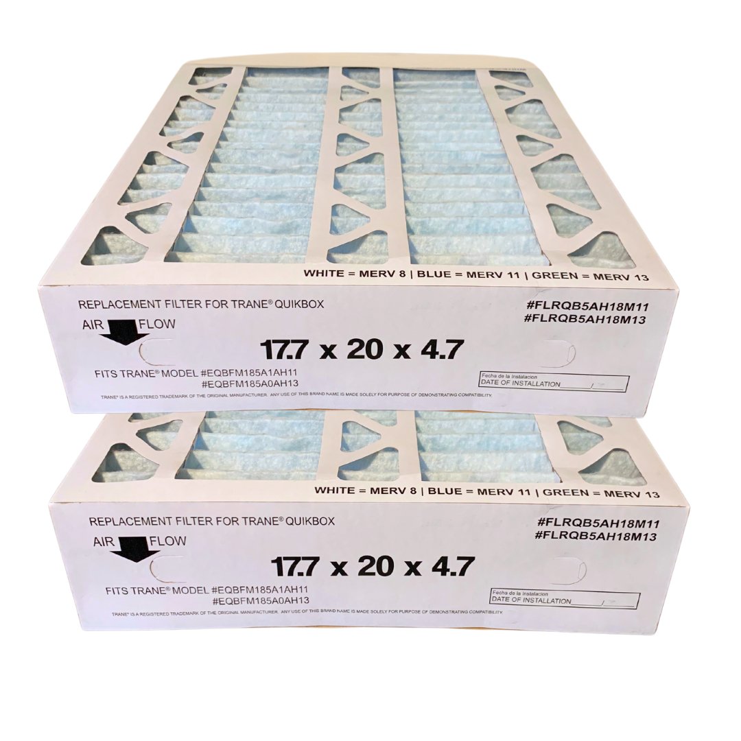 Trane FLRQB5AH18M11 & FLRQB5AH18M13 Replacement Air Filter 17.7x20x4.7 MERV 13 - 2 Pack - Compatible with Trane HVAC Systems - Perfect for Home & Office Air Purification