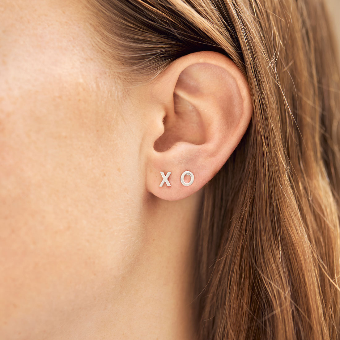 Alphabet Stud Earrings for Women - A-Z Letter Initials, Gold & Silver Plated, Hypoallergenic - Perfect for Gifts, Everyday Wear & Special Occasions