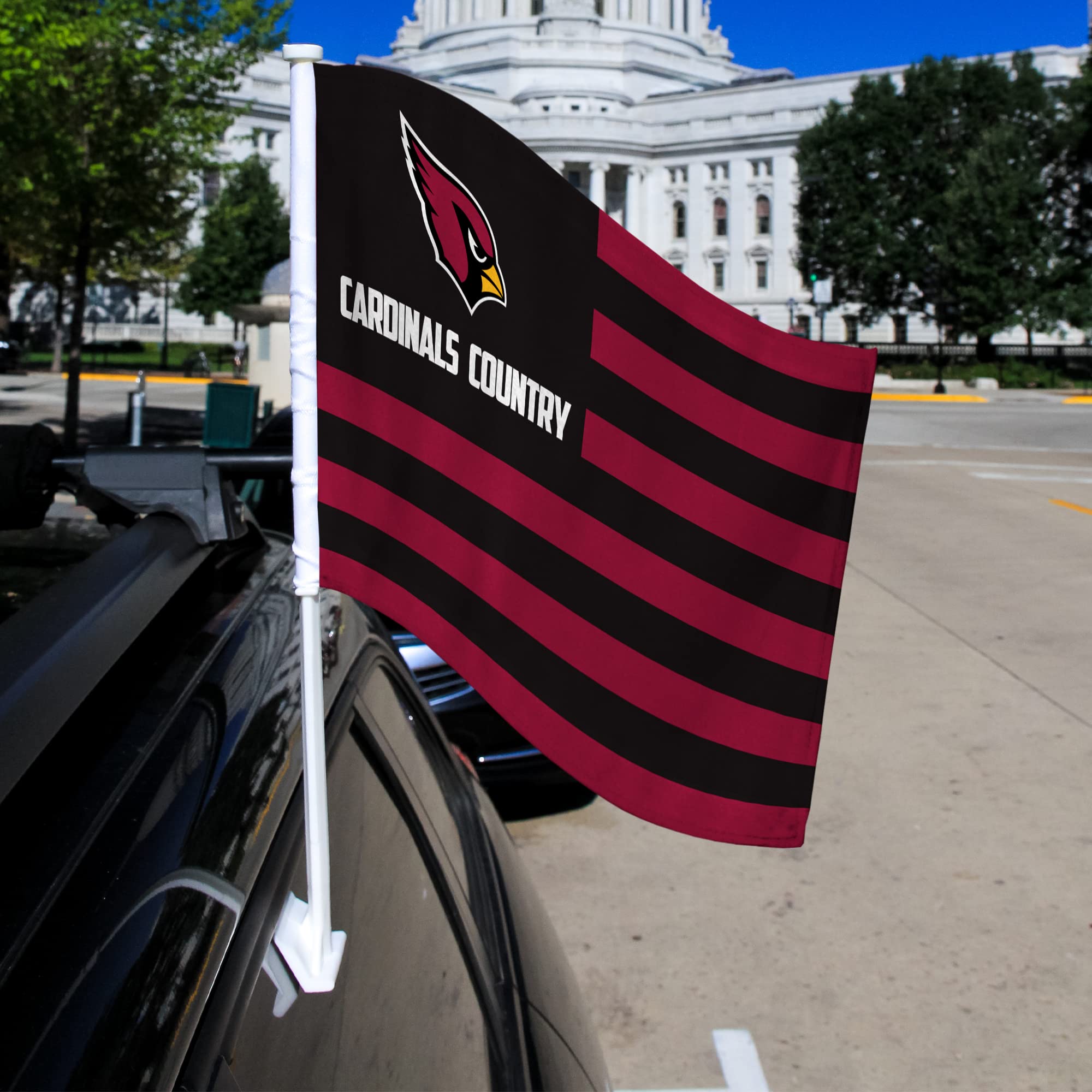 NFL Car Flag Double Sided - Officially Licensed Team Logo - Premium Quality Car Accessory for Game Day Tailgating & Road Trips - Perfect for Football Fans & Sports Enthusiasts