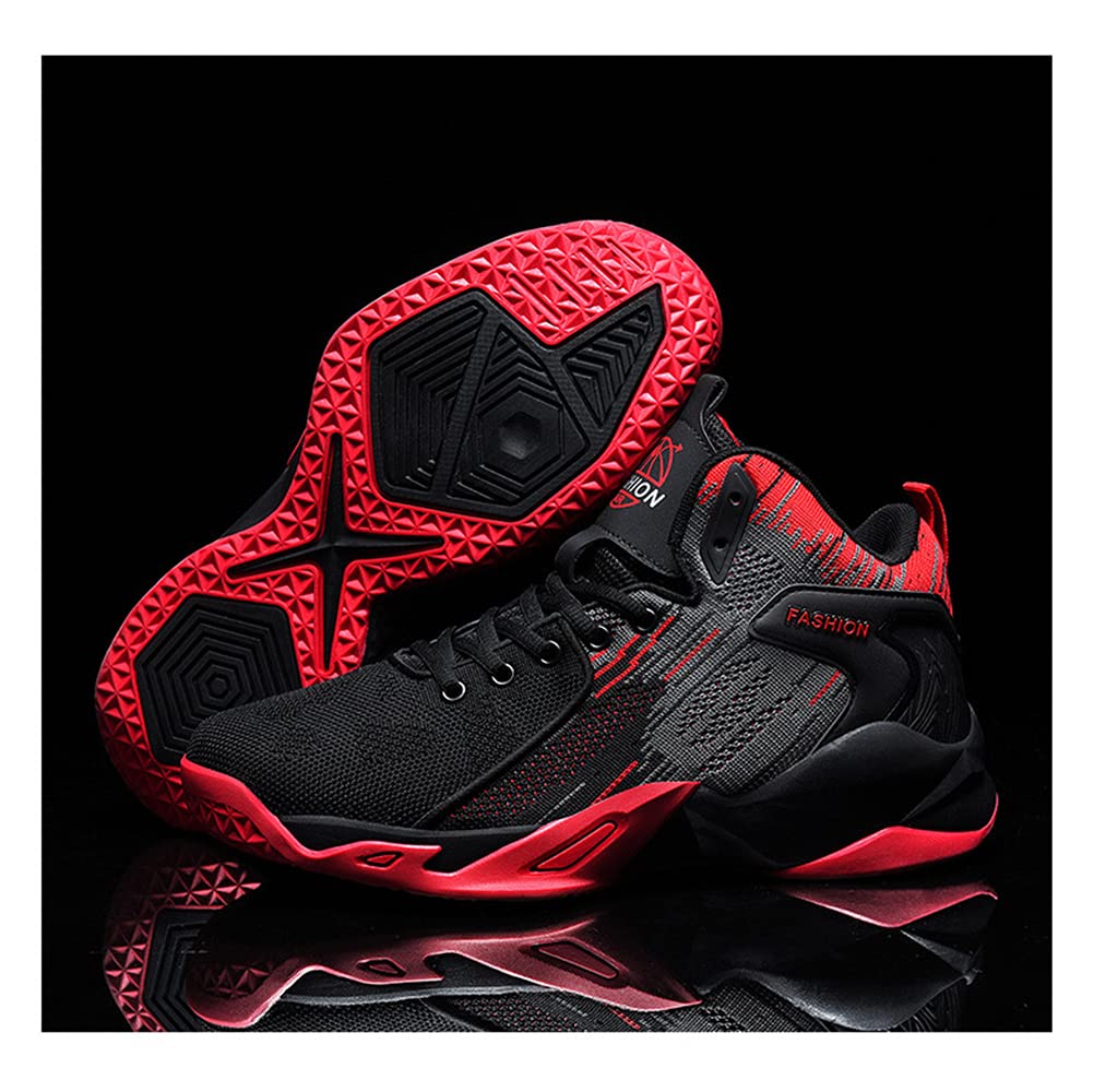 Floette Men's High Top Basketball Shoes - Breathable Athletic Sneakers for Casual Walking & Basketball - Perfect for Gym, Streetwear & Outdoor Sports