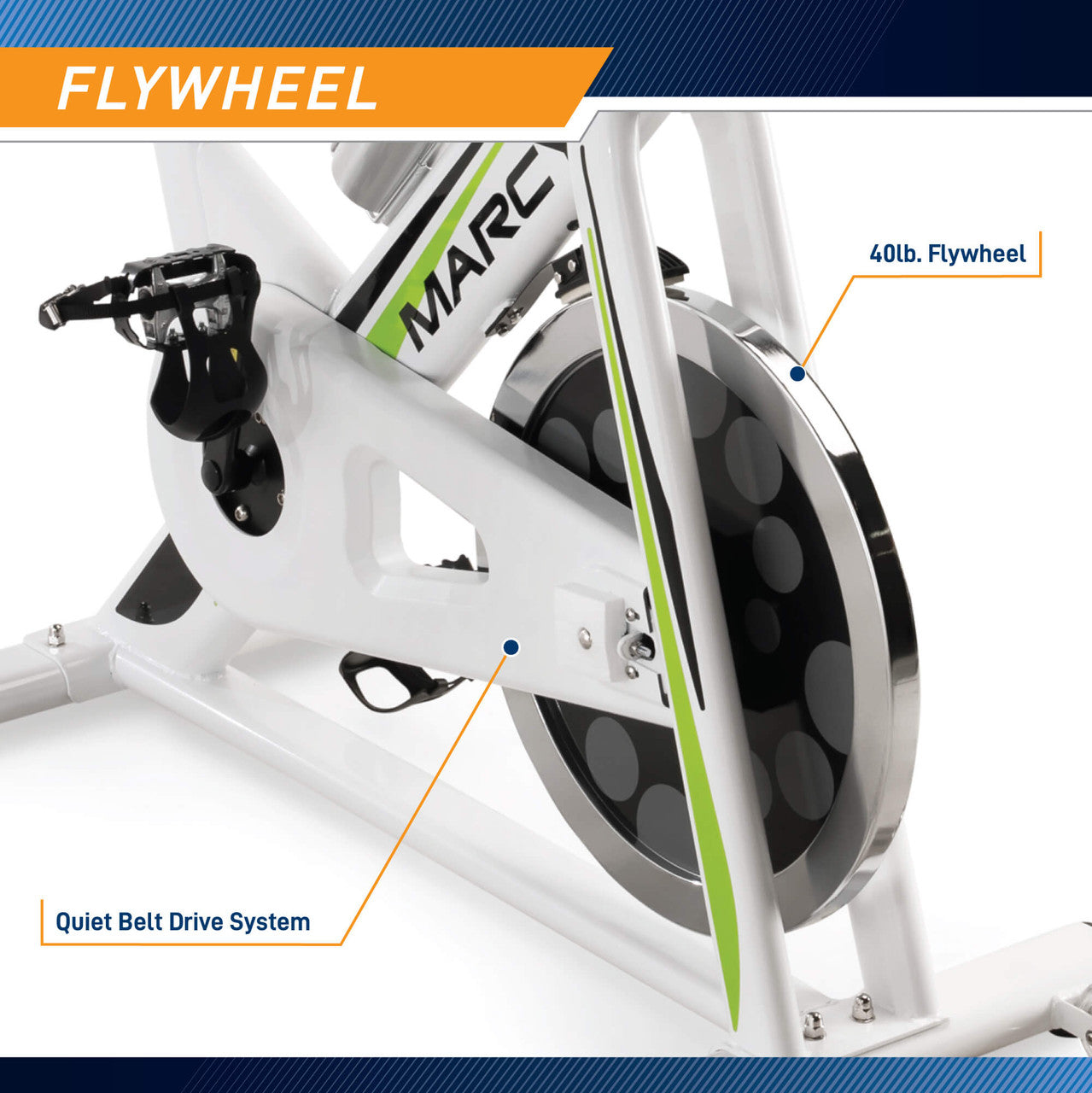 Marcy Deluxe Club Revolution Cycle Exercise Bike - Indoor Cycling Bike for Home Gym, Cardio Workout & Fitness Training | NSP 122 - Perfect for Home Workouts, Spin Classes & Weight Loss