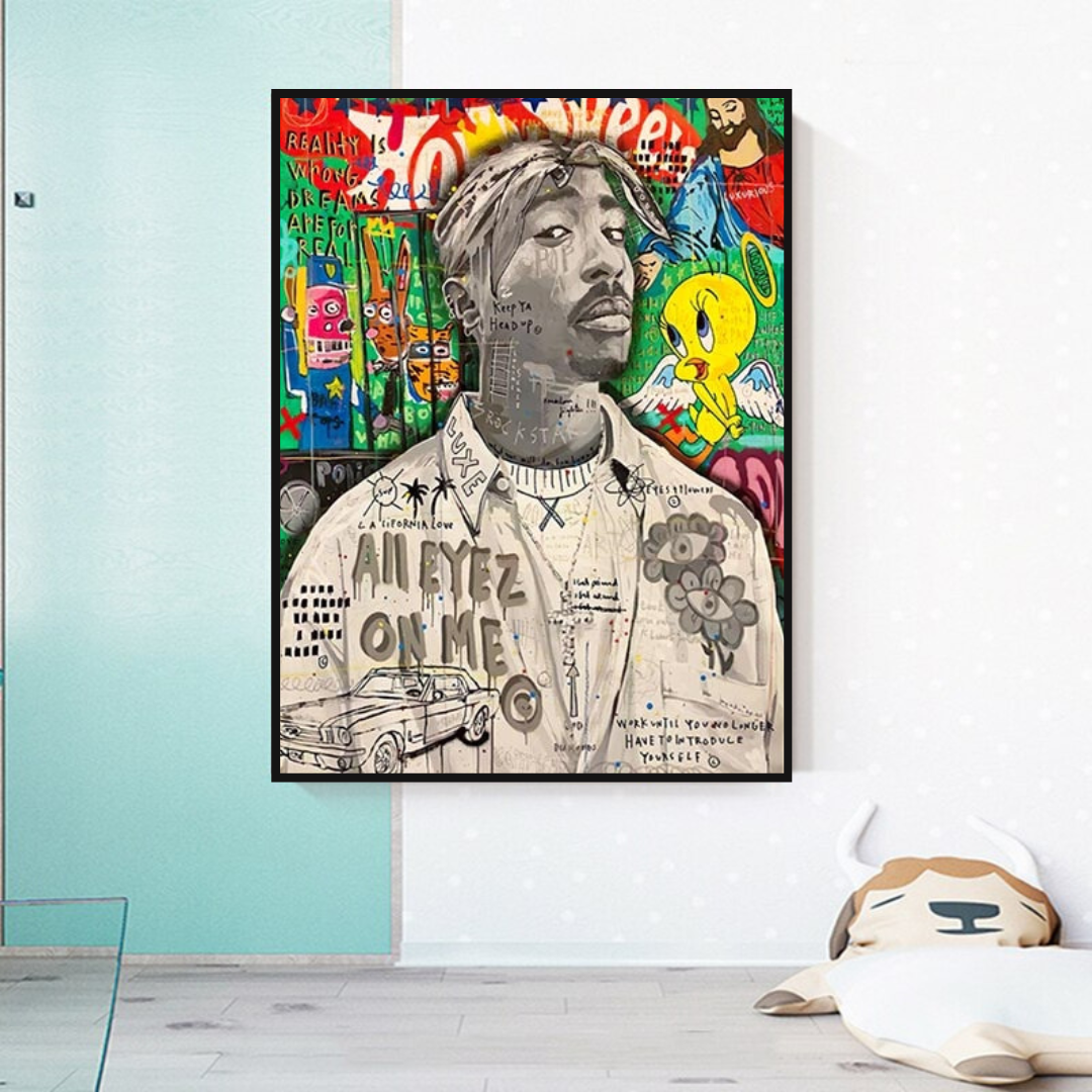 Tupac Poster - Authentic Hip Hop Wall Art Decor for True Fans | Perfect for Bedroom, Living Room & Music Studio Decor