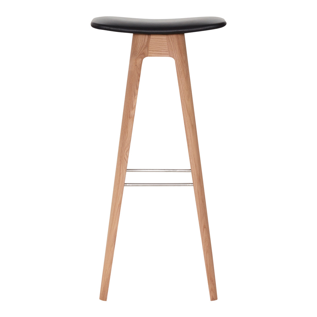 HC1 Bar Stool - Upholstered Counter Height Stool with Padded Seat, Modern Kitchen & Bar Stool for Home, Restaurant, and Cafe Use