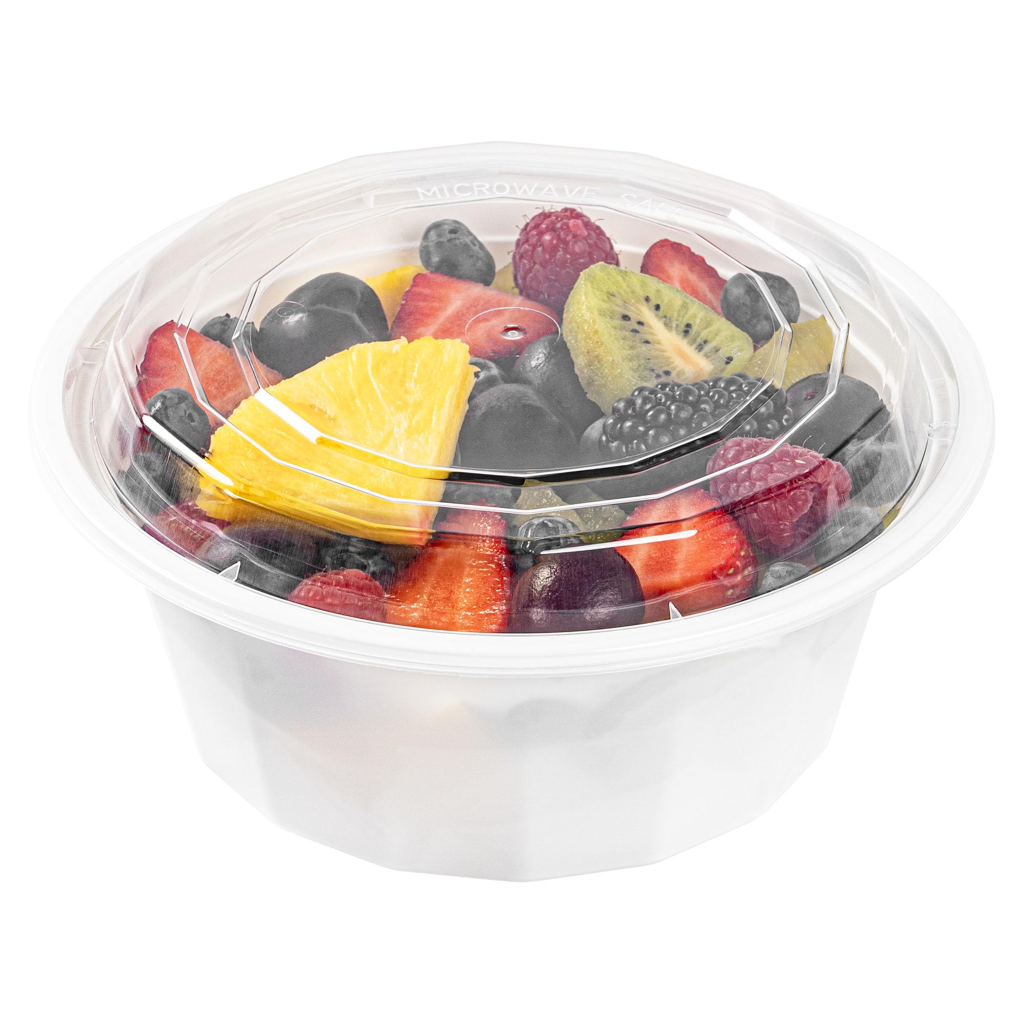 Restaurantware 32oz Disposable Takeout Containers - 100 Pack BPA-Free Microwavable Food Storage Boxes with Clear Plastic Lids | Perfect for Catering, Meal Prep & Leftovers
