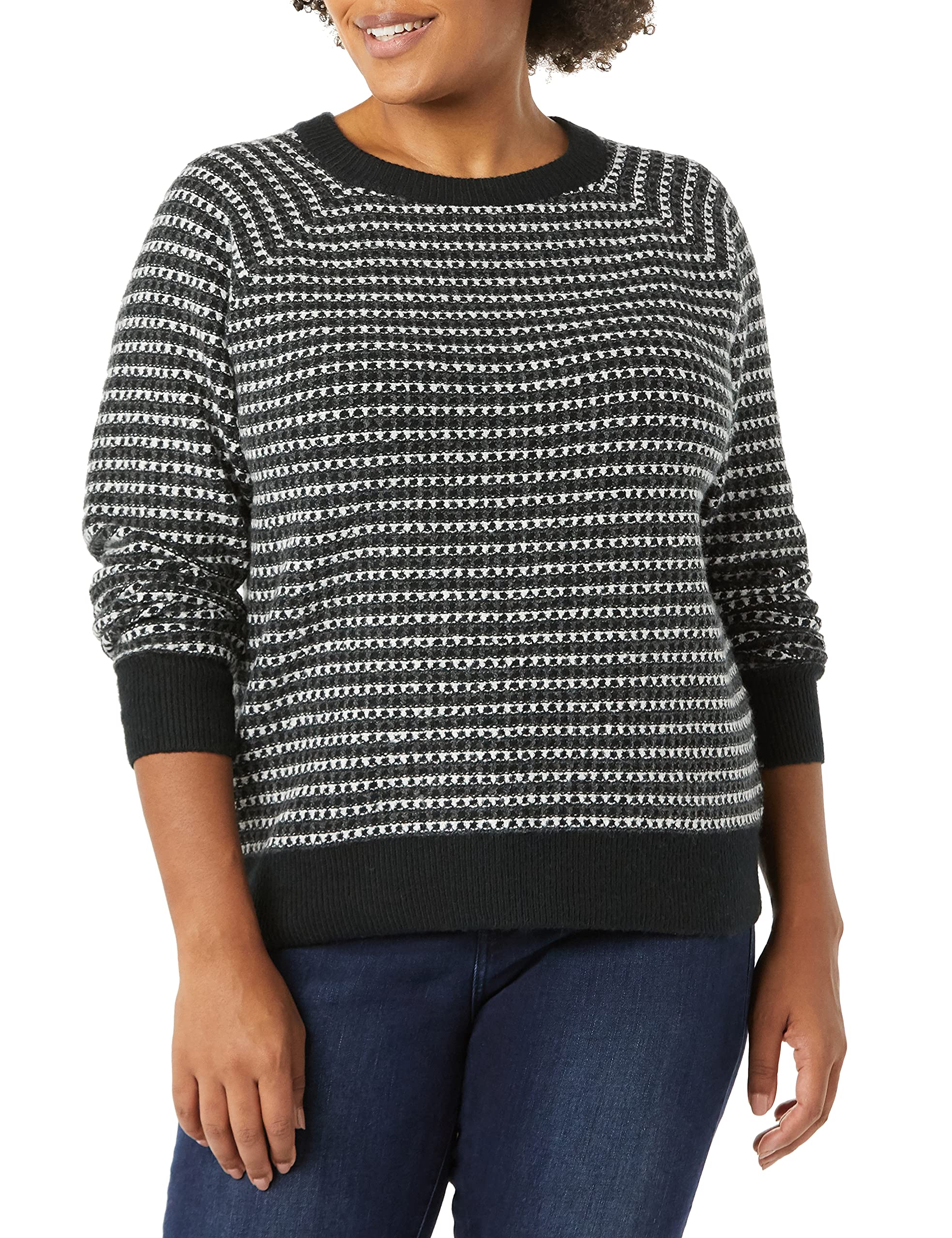 Amazon Essentials Women's Soft-Touch Crewneck Sweater - Comfortable Casual Pullover for Everyday Wear, Work & Weekend Outfits