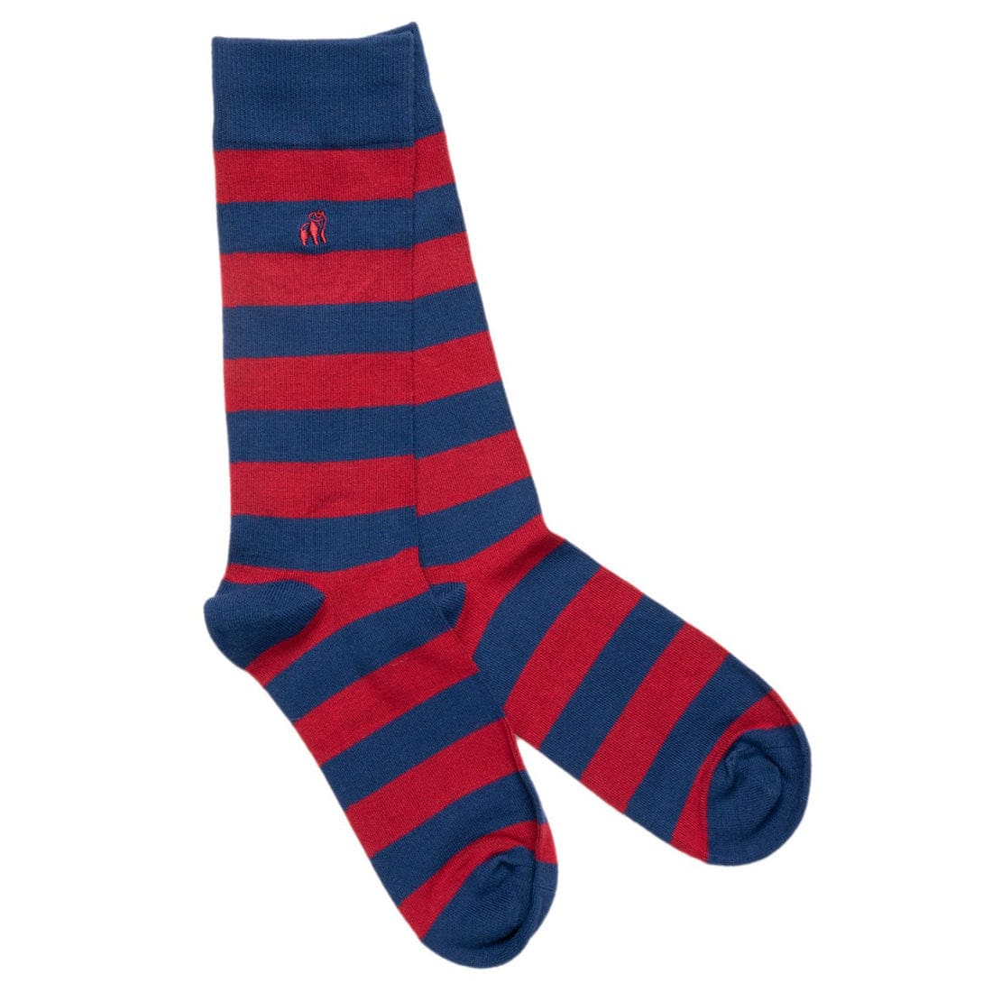 Burgundy Striped Bamboo Socks for Men & Women - Soft Breathable Comfortable Ankle Socks - Perfect for Yoga, Running, and Everyday Wear