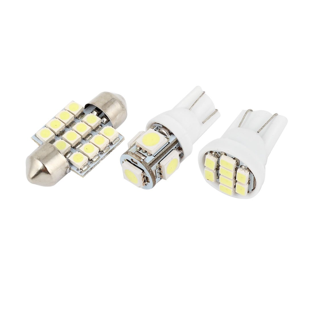uxcell 12 Pcs White LED Dome Map Lights Interior Package Kit Compatible with Honda Pilot 2006-2008 - Upgrade Car Interior Lighting for Nighttime Visibility & Ambience