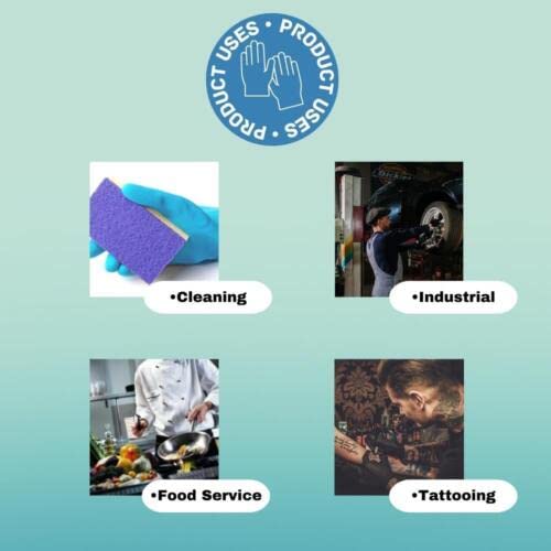 Premium Nitrile Gloves - Latex-Free, Powder-Free Disposable Gloves, 5 Mil Thick, Small Size, Blue (Pack of 1000) - Ideal for Medical, Food Service, Cleaning & Tattoo Parlors
