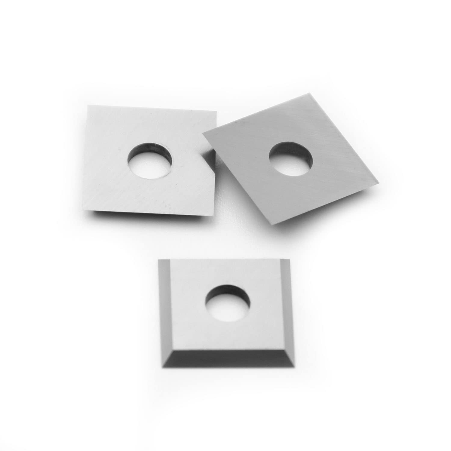 12mm Square Straight Carbide Inserts - 4 Cutting Edge 12x12x1.5mm-35° Replacement for Woodworking - Fits Spiral Helical Planer Cutter Head - 10pcs - Perfect for Hardwood Flooring, Cabinet Making & Furniture Crafting