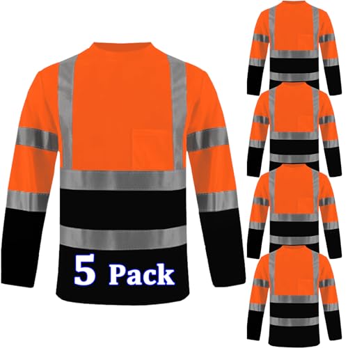 B-orange+black-long-5pack