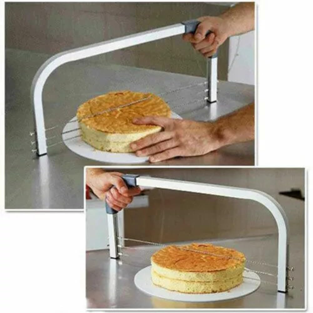Adjustable Cake Leveler & Multi-Layer Cake Slicer - Professional Cake Decorating Tool for Perfectly Even Cake Layers | Ideal for Birthday Cakes, Wedding Cakes & Baking Enthusiasts