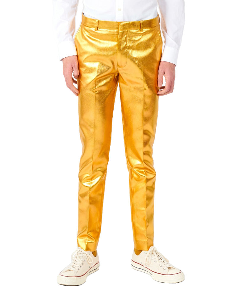 70s Opposuit Groovy Gold Premium Teen Boys Costume - 1970s Disco Party Outfit for Halloween, Theme Parties & Retro Events