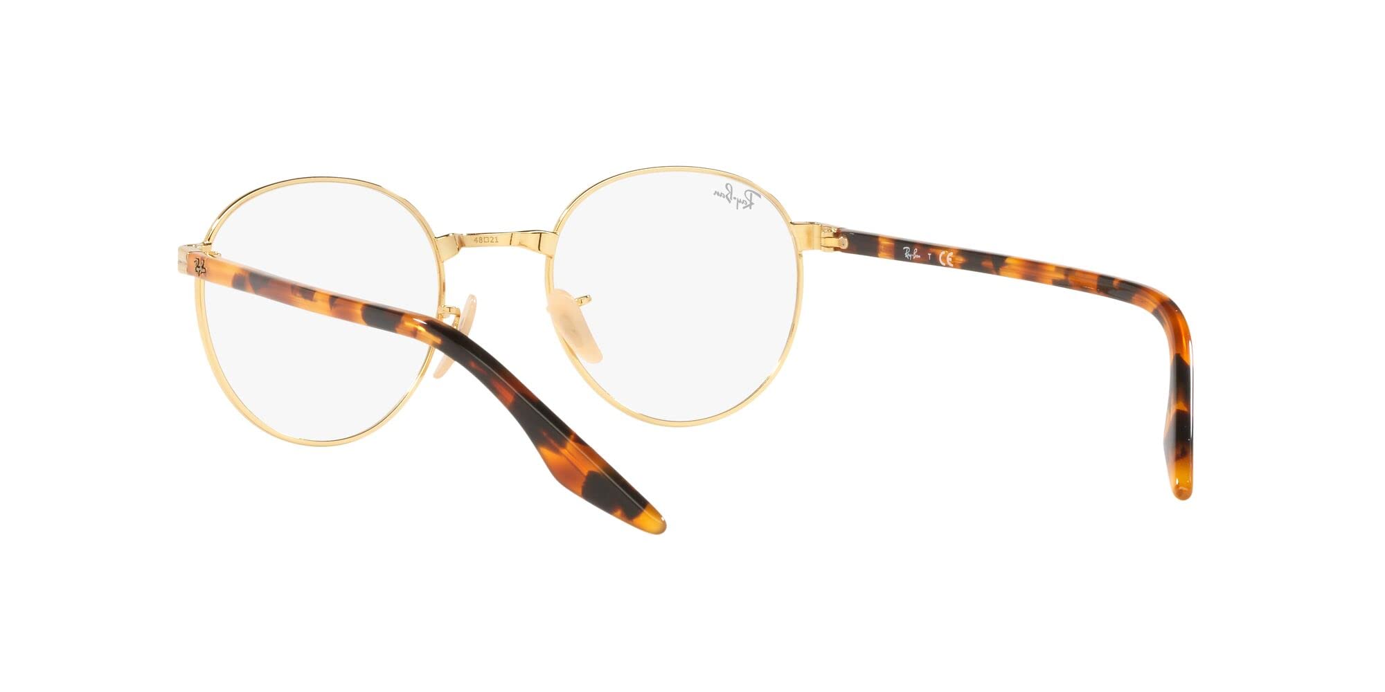 Ray-Ban Rx3691vf Low Bridge Fit Round Prescription Eyewear Frames for Men & Women - Comfortable Glasses for Small Nose Bridge, Perfect for Reading & Daily Wear