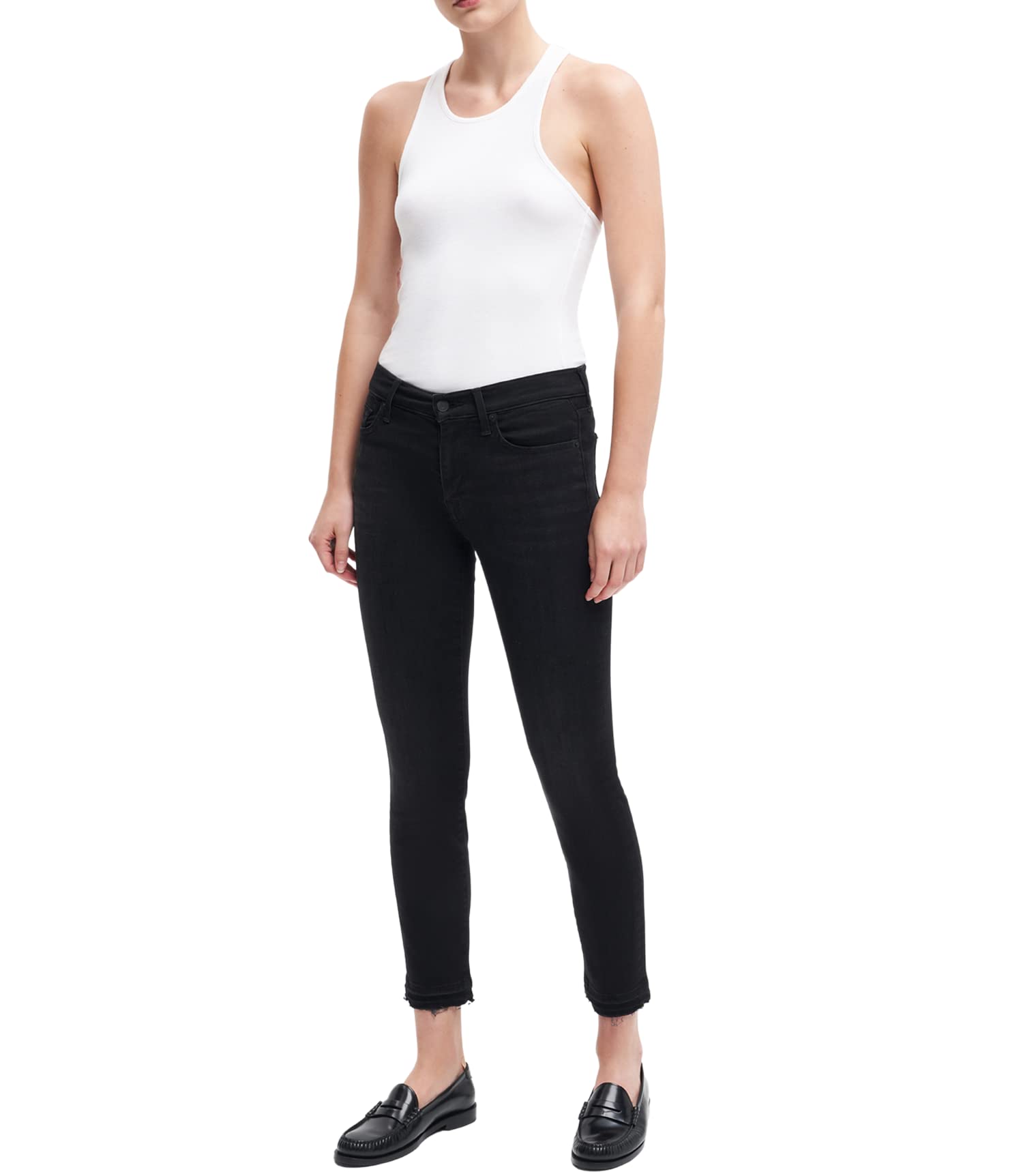 7 For All Mankind Women's Ankle Skinny Jeans - Stretch Denim Pants, High Waist Slim Fit for Casual & Night Out | Perfect for Work, Date Night and Weekend Wear