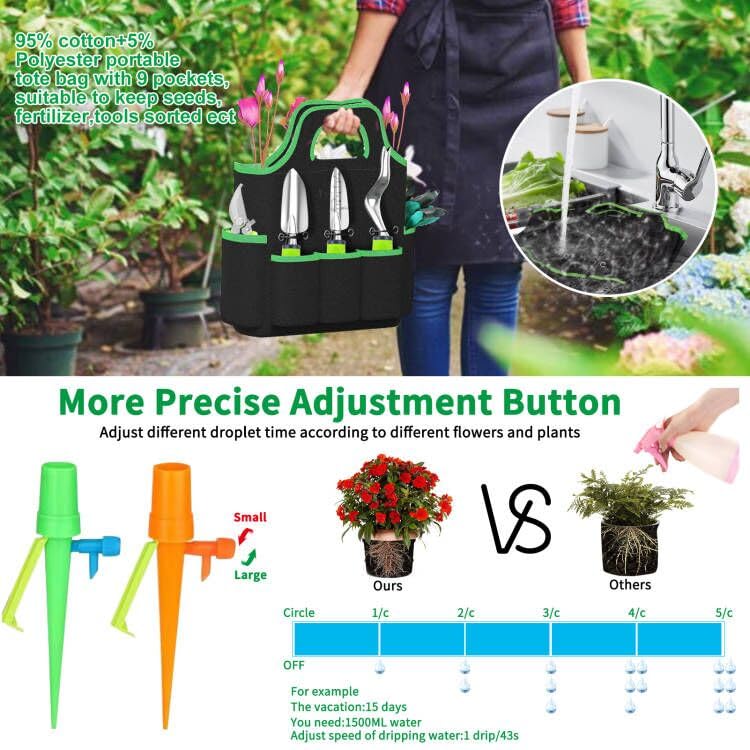 84 PCS Garden Tools Set with Heavy Duty Aluminum Hand Tools, Succulent Tools, Gloves & Sprayer - Complete Gardening Kit for Men & Women - Perfect for Planting, Pruning, Weeding & Outdoor Gardening Gifts