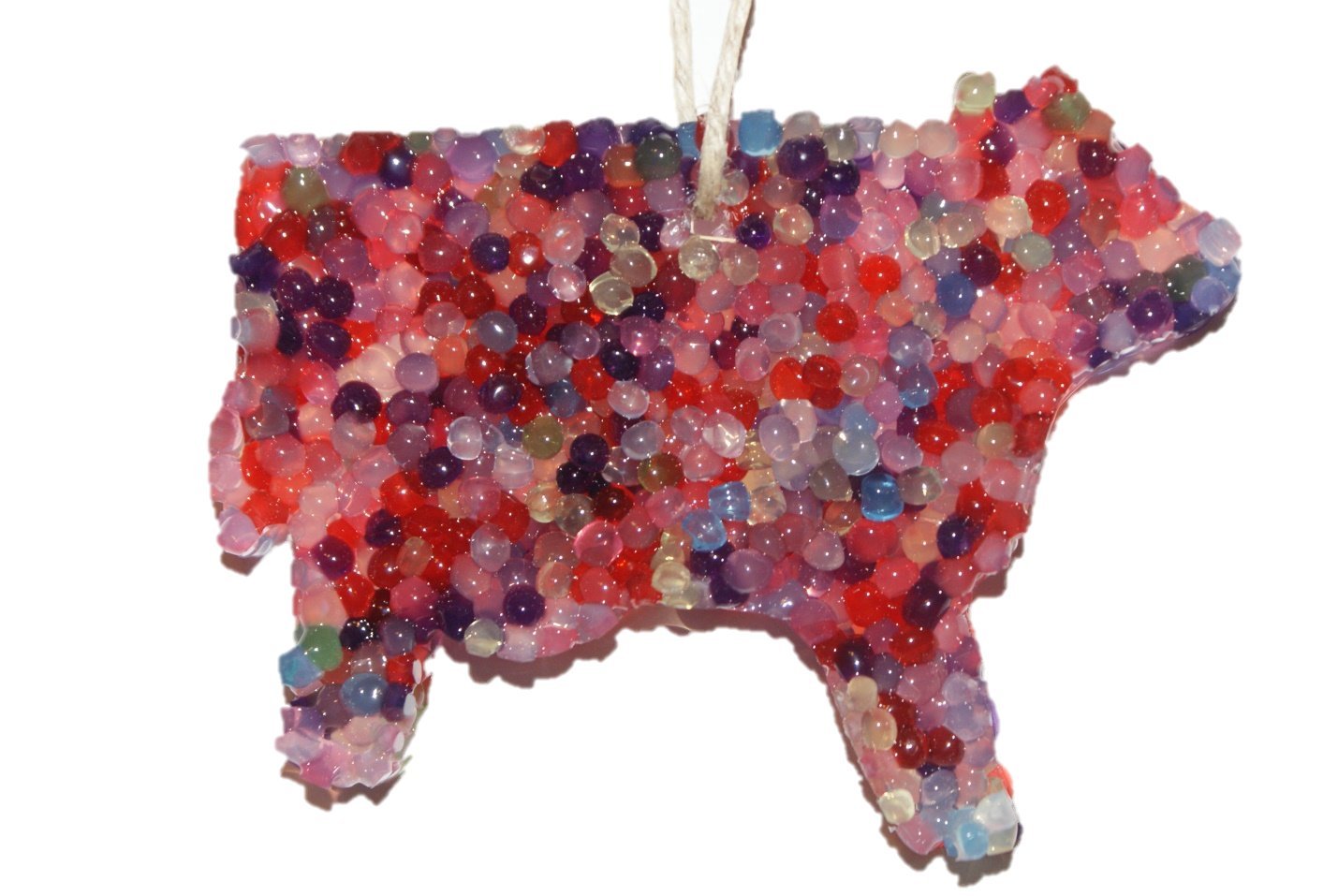 Rainbow Cow-Shaped Car Air Freshener - ChicWick Scented Candle for Cars | Long-Lasting Fragrance & Adorable Decor | Perfect for Road Trips, Commuting & Gifting
