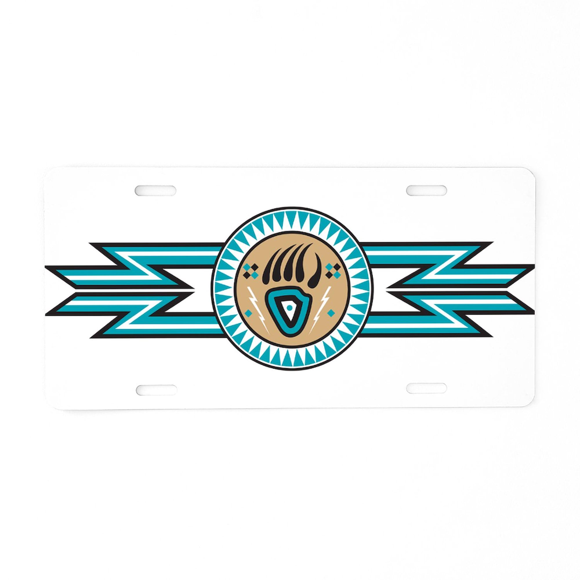 Bear Track Aluminum License Plate - Front Vanity Tag for Cars & Trucks - Perfect for Customization & Personalization - Great for Gifts, Car Shows & Outdoor Adventures