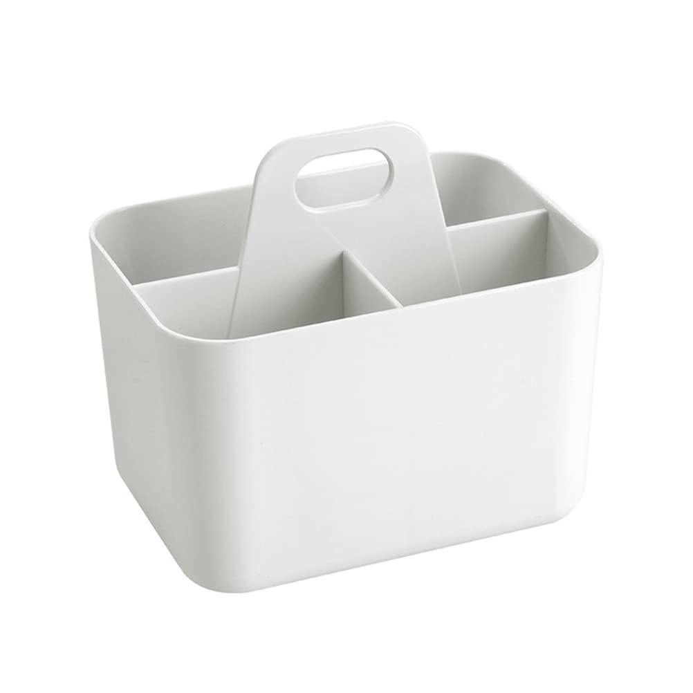 3-Compartment Plastic Shower Caddy - Portable Bathroom Storage Organizer for Shampoo, Soap & Toiletries | Dorm, Shelf & Cabinet Organizer | Perfect for College, Travel & Home Use